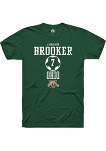 Jaimason Brooker  Ohio Bobcats Green Rally NIL Sport Icon Short Sleeve T Shirt