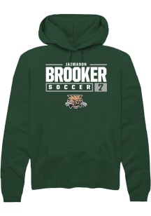 Jaimason Brooker  Rally Ohio Bobcats Mens Green NIL Stacked Box Long Sleeve Hoodie