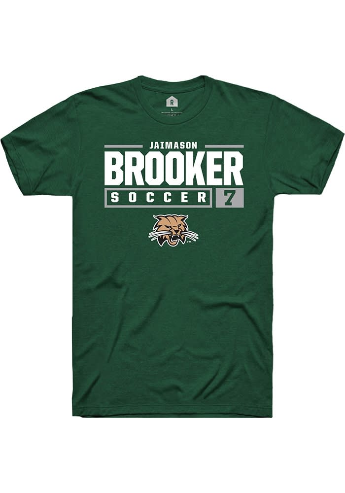 Jaimason Brooker Ohio Bobcats Rally NIL Stacked Box Short Sleeve T Shirt