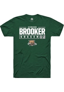 Jaimason Brooker  Ohio Bobcats Green Rally NIL Stacked Box Short Sleeve T Shirt