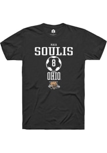 Maia Soulis  Ohio Bobcats Black Rally NIL Sport Icon Short Sleeve T Shirt