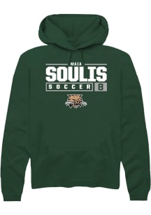 Maia Soulis  Rally Ohio Bobcats Mens Green NIL Stacked Box Long Sleeve Hoodie