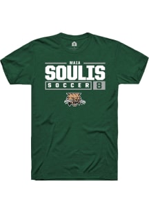 Maia Soulis  Ohio Bobcats Green Rally NIL Stacked Box Short Sleeve T Shirt