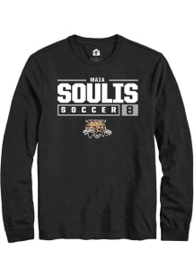 Maia Soulis  Ohio Bobcats Black Rally NIL Stacked Box Long Sleeve T Shirt