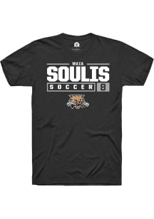 Maia Soulis  Ohio Bobcats Black Rally NIL Stacked Box Short Sleeve T Shirt