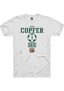 Maria Copfer  Ohio Bobcats White Rally NIL Sport Icon Short Sleeve T Shirt