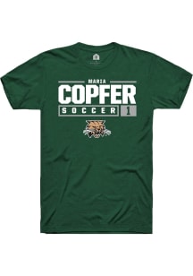 Maria Copfer  Ohio Bobcats Green Rally NIL Stacked Box Short Sleeve T Shirt