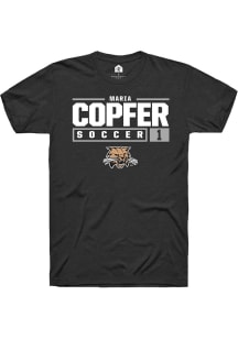 Maria Copfer  Ohio Bobcats Black Rally NIL Stacked Box Short Sleeve T Shirt