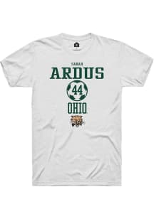 Sarah Ardus  Ohio Bobcats White Rally NIL Sport Icon Short Sleeve T Shirt