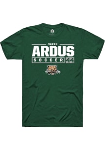 Sarah Ardus  Ohio Bobcats Green Rally NIL Stacked Box Short Sleeve T Shirt