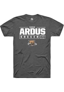 Sarah Ardus  Ohio Bobcats Dark Grey Rally NIL Stacked Box Short Sleeve T Shirt