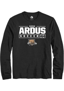 Sarah Ardus  Ohio Bobcats Black Rally NIL Stacked Box Long Sleeve T Shirt