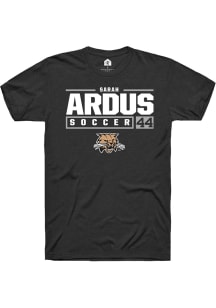 Sarah Ardus  Ohio Bobcats Black Rally NIL Stacked Box Short Sleeve T Shirt