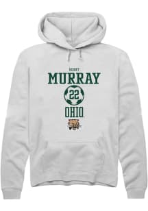 Scout Murray  Rally Ohio Bobcats Mens White NIL Sport Icon Long Sleeve Hoodie