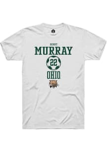 Scout Murray  Ohio Bobcats White Rally NIL Sport Icon Short Sleeve T Shirt