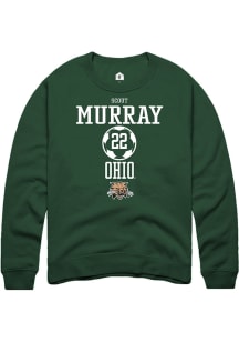 Scout Murray  Rally Ohio Bobcats Mens Green NIL Sport Icon Long Sleeve Crew Sweatshirt