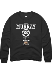 Scout Murray  Rally Ohio Bobcats Mens Black NIL Sport Icon Long Sleeve Crew Sweatshirt