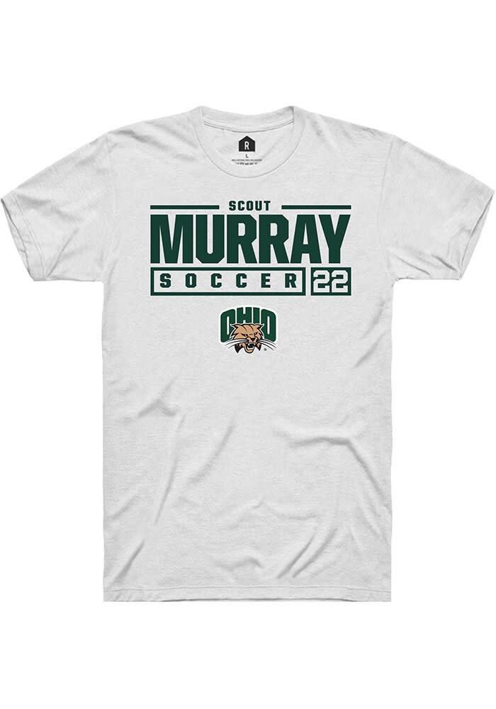 Scout Murray Ohio Bobcats Rally NIL Stacked Box Short Sleeve T Shirt