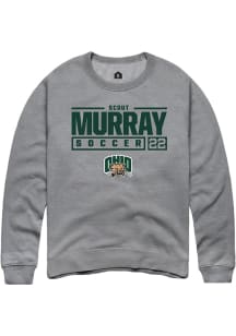 Scout Murray  Rally Ohio Bobcats Mens Graphite NIL Stacked Box Long Sleeve Crew Sweatshirt