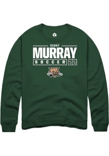 Scout Murray  Rally Ohio Bobcats Mens Green NIL Stacked Box Long Sleeve Crew Sweatshirt