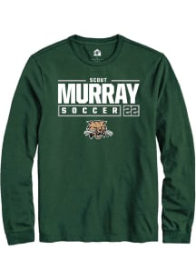 Scout Murray  Ohio Bobcats Green Rally NIL Stacked Box Long Sleeve T Shirt