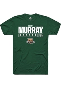 Scout Murray  Ohio Bobcats Green Rally NIL Stacked Box Short Sleeve T Shirt