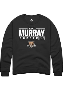 Scout Murray  Rally Ohio Bobcats Mens Black NIL Stacked Box Long Sleeve Crew Sweatshirt