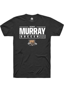 Scout Murray  Ohio Bobcats Black Rally NIL Stacked Box Short Sleeve T Shirt