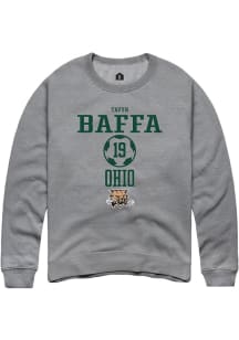 Tavyn Baffa  Rally Ohio Bobcats Mens Graphite NIL Sport Icon Long Sleeve Crew Sweatshirt