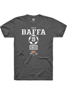 Tavyn Baffa  Ohio Bobcats Dark Grey Rally NIL Sport Icon Short Sleeve T Shirt