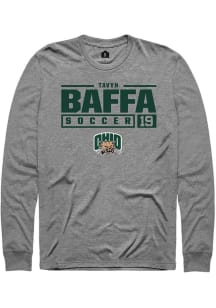 Tavyn Baffa  Ohio Bobcats Graphite Rally NIL Stacked Box Long Sleeve T Shirt