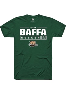 Tavyn Baffa  Ohio Bobcats Green Rally NIL Stacked Box Short Sleeve T Shirt