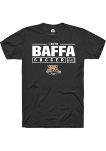 Tavyn Baffa  Ohio Bobcats Black Rally NIL Stacked Box Short Sleeve T Shirt