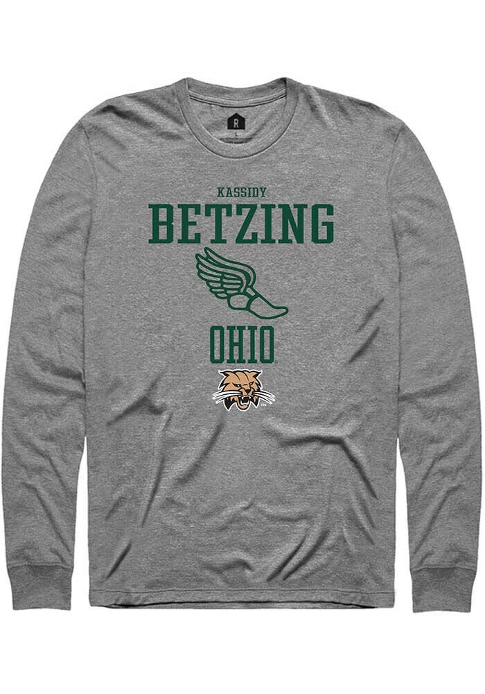 Kassidy Betzing  Ohio Bobcats Graphite Rally NIL Sport Icon Long Sleeve T Shirt