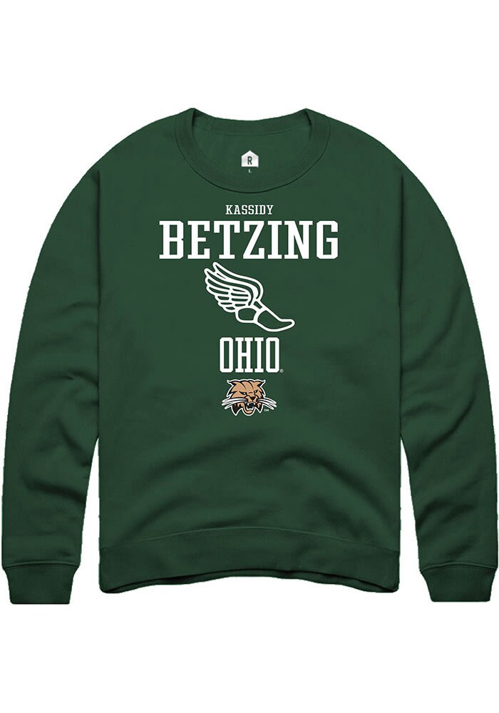 Kassidy Betzing Rally Ohio Bobcats Mens NIL Sport Icon Long Sleeve Crew Sweatshirt