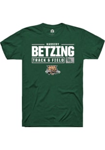 Kassidy Betzing  Ohio Bobcats Green Rally NIL Stacked Box Short Sleeve T Shirt