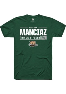 Larissa Manciaz  Ohio Bobcats Green Rally NIL Stacked Box Short Sleeve T Shirt