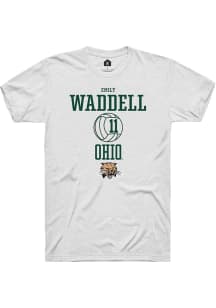 Emily Waddell  Ohio Bobcats White Rally NIL Sport Icon Short Sleeve T Shirt