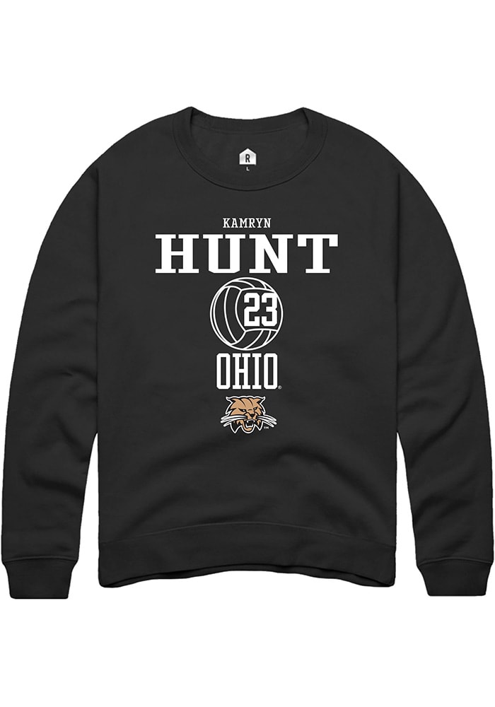 Kamryn Hunt Rally Ohio Bobcats Mens NIL Sport Icon Long Sleeve Crew Sweatshirt