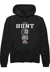 Kamryn Hunt  Rally Ohio Bobcats Mens Black NIL Sport Icon Long Sleeve Hoodie