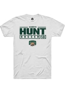 Kamryn Hunt  Ohio Bobcats White Rally NIL Stacked Box Short Sleeve T Shirt