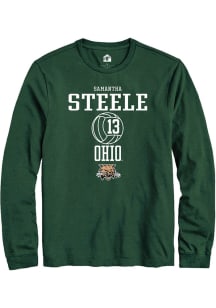 Samantha Steele  Ohio Bobcats Green Rally NIL Sport Icon Long Sleeve T Shirt