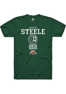 Samantha Steele  Ohio Bobcats Green Rally NIL Sport Icon Short Sleeve T Shirt