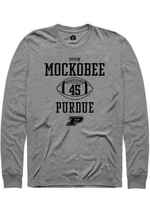 Devin Mockobee Rally Mens Graphite Purdue Boilermakers NIL Sport Icon Tee