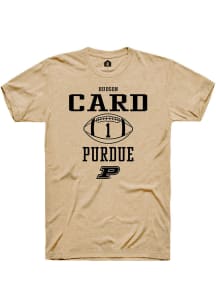 Hudson Card  Purdue Boilermakers Gold Rally NIL Sport Icon Short Sleeve T Shirt