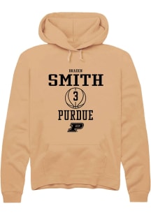 Braden Smith Rally Mens Gold Purdue Boilermakers NIL Sport Icon Hooded Sweatshirt