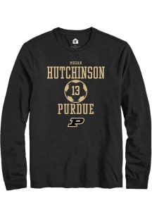 Megan Hutchinson Rally Mens Black Purdue Boilermakers NIL Sport Icon Tee