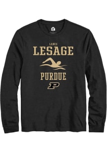 Lance Lesage Rally Mens Black Purdue Boilermakers NIL Sport Icon Tee
