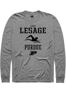 Lance Lesage Rally Mens Graphite Purdue Boilermakers NIL Sport Icon Tee