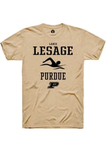 Lance Lesage Gold Purdue Boilermakers NIL Sport Icon Short Sleeve T Shirt